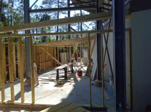 Built outbuilding with roll up door at the amphitheater image 3