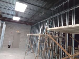 Built with sheetrock mud and paint firewall at church image 3