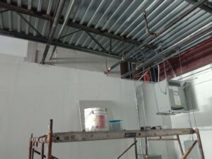 Built with sheetrock mud and paint firewall at church image 7